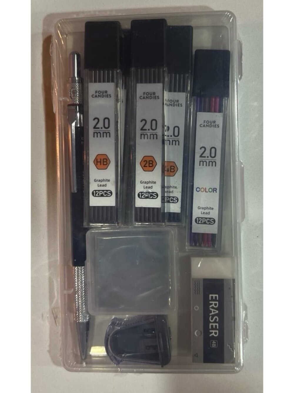 Four Candies 2.0mm Mechanical Pencil Set.